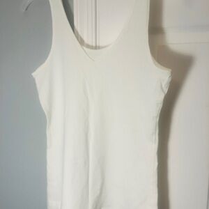 J. Jill Classic White Tank Top